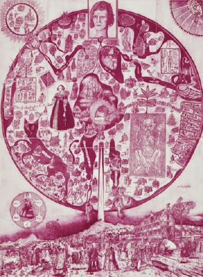 Map of Nowhere (purple) by Grayson Perry