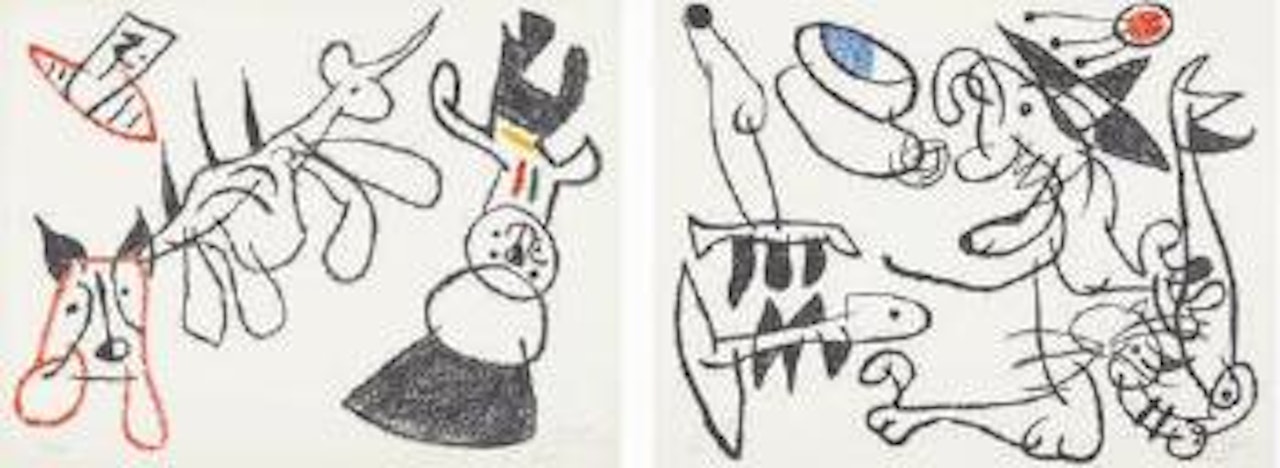 Ubu aux Baléares: plates 12 and 20 by Joan Miró