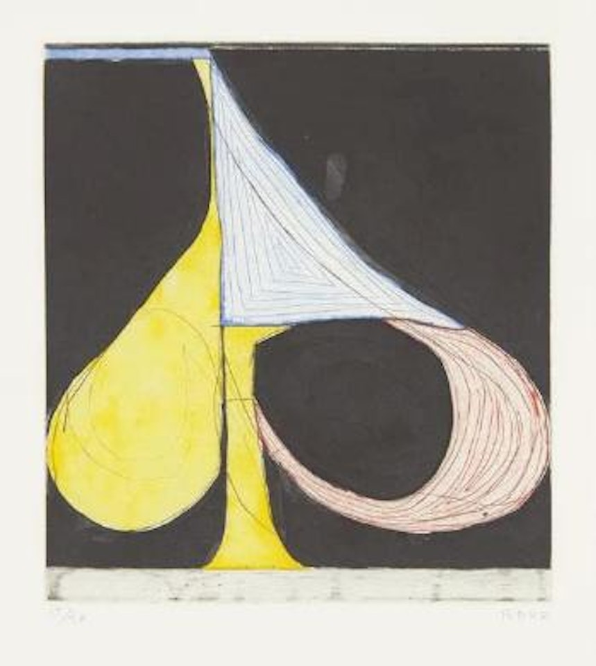 Five Spades series: Tri-Color Spade by Richard Diebenkorn