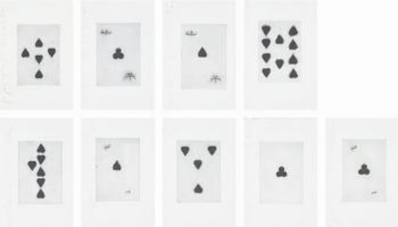 Playing Cards portfolio: nine prints by Donald Sultan