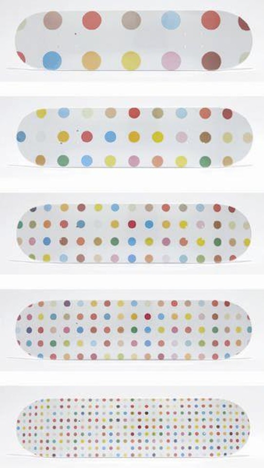 Supreme Skate Decks (Spot) by Damien Hirst