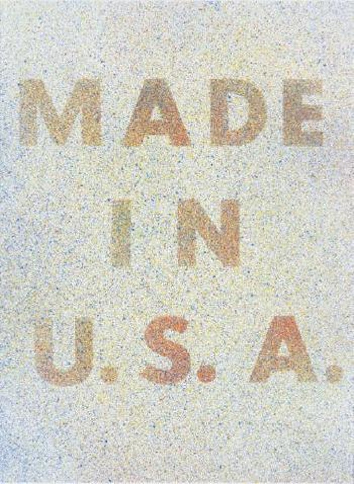 America, Her Best Product, from Spirit of Independence: Kent Bicentennial portfolio by Ed Ruscha