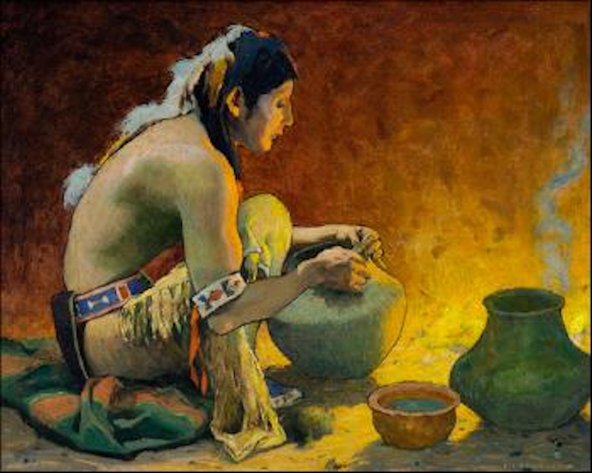 Firelight by E. Irving Couse