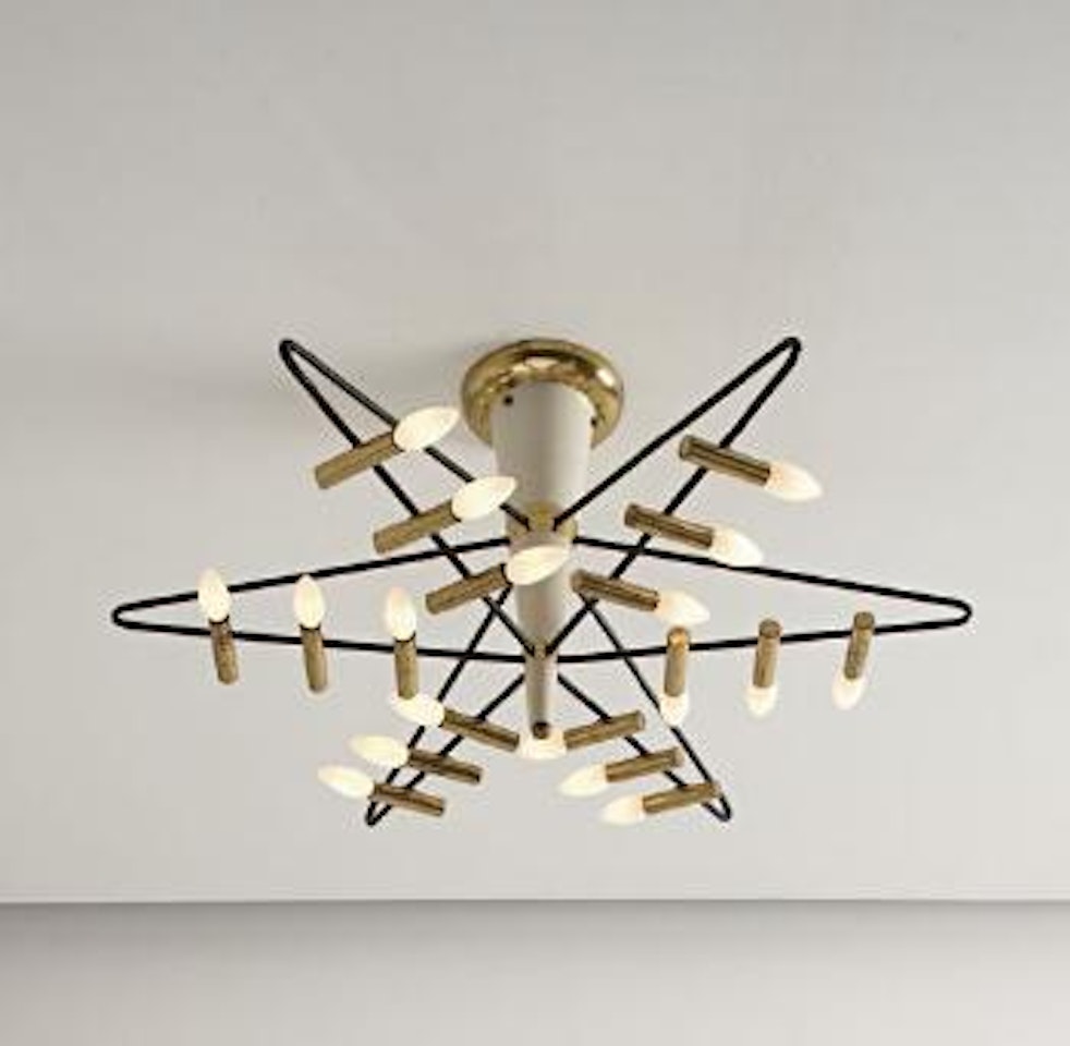 Rare chandelier by Stilnovo