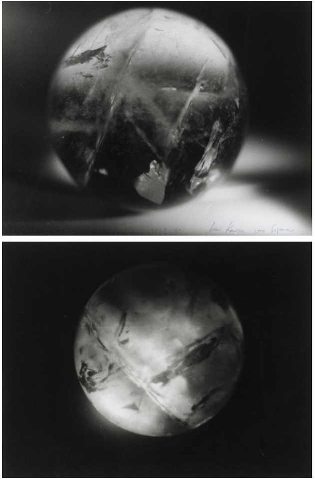 Ohne Titel (Kristallkugel) by Sigmar Polke