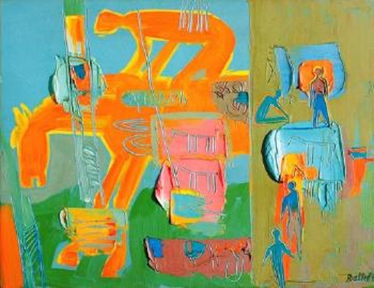 Horseman Palimpest by Walter Battiss