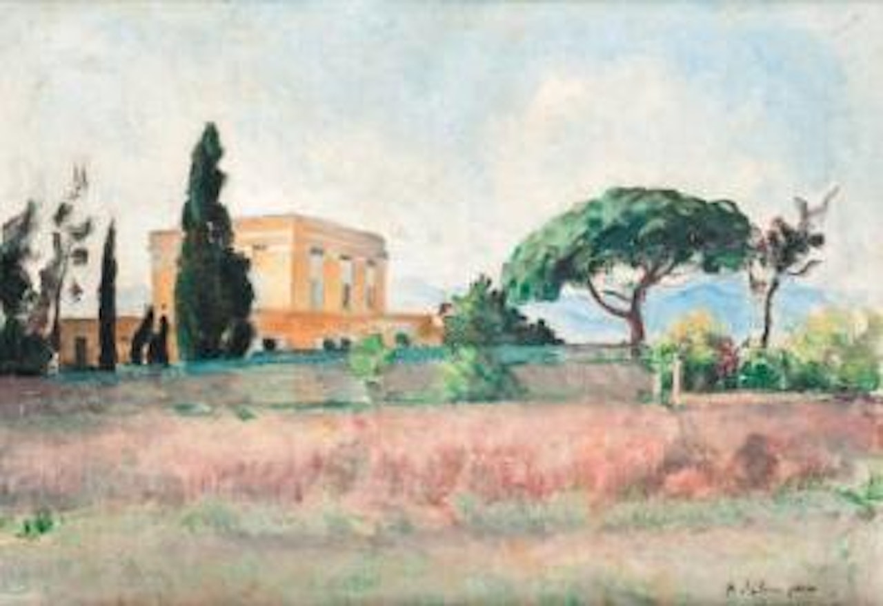 Vue d'une villa by Henri Lebasque