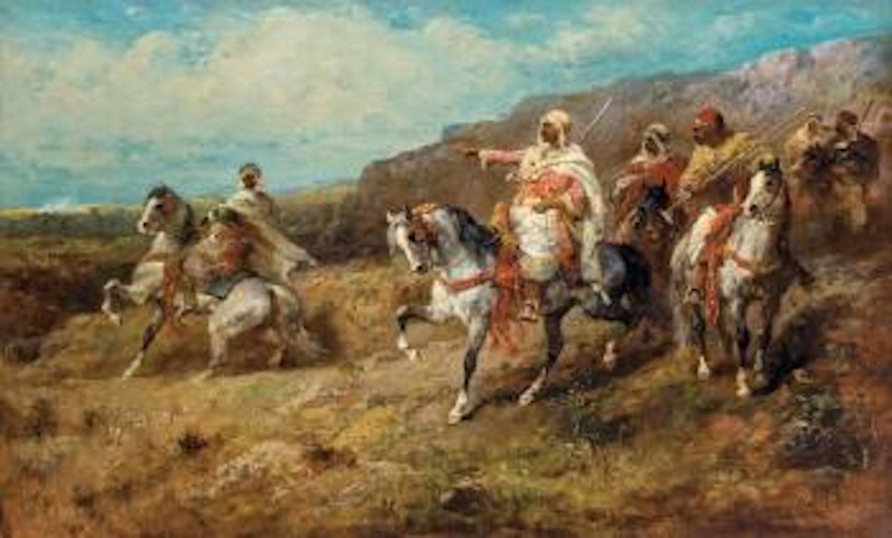Arabische Reiter by Adolf Schreyer