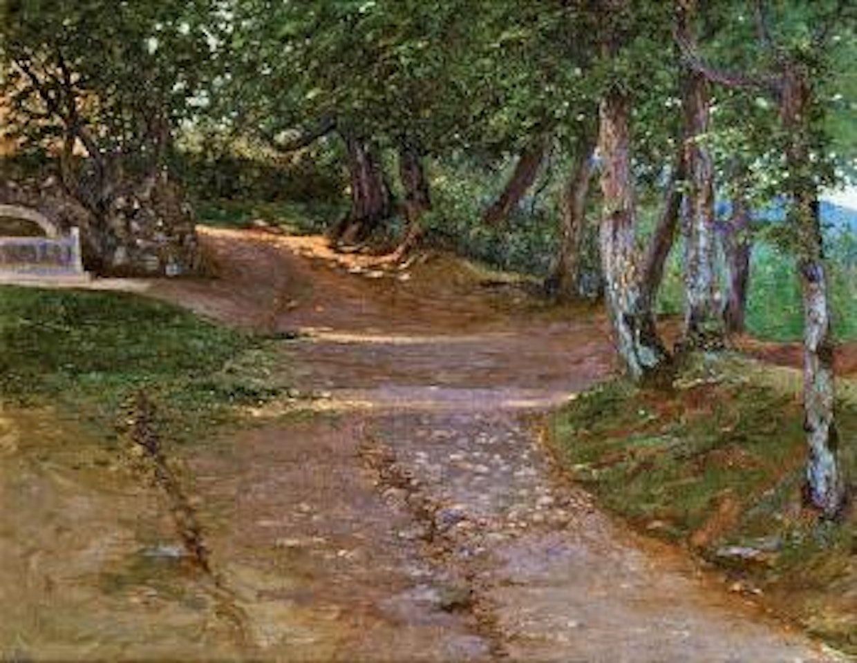 Sudliche Parklandschaft by Leo von Littrow by Olga Wisinger-Florian