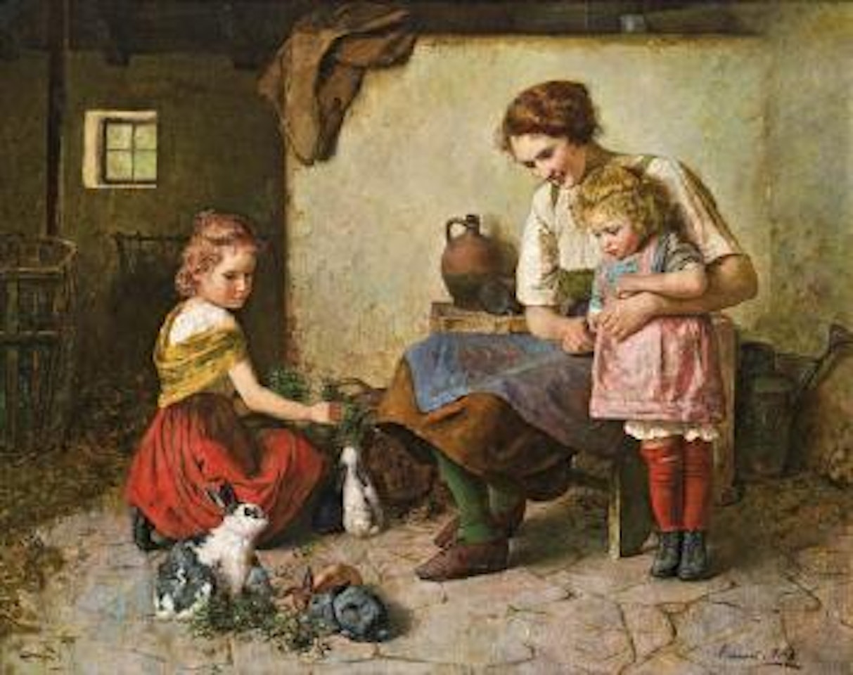 Im Hasenstall by Edmund Adler