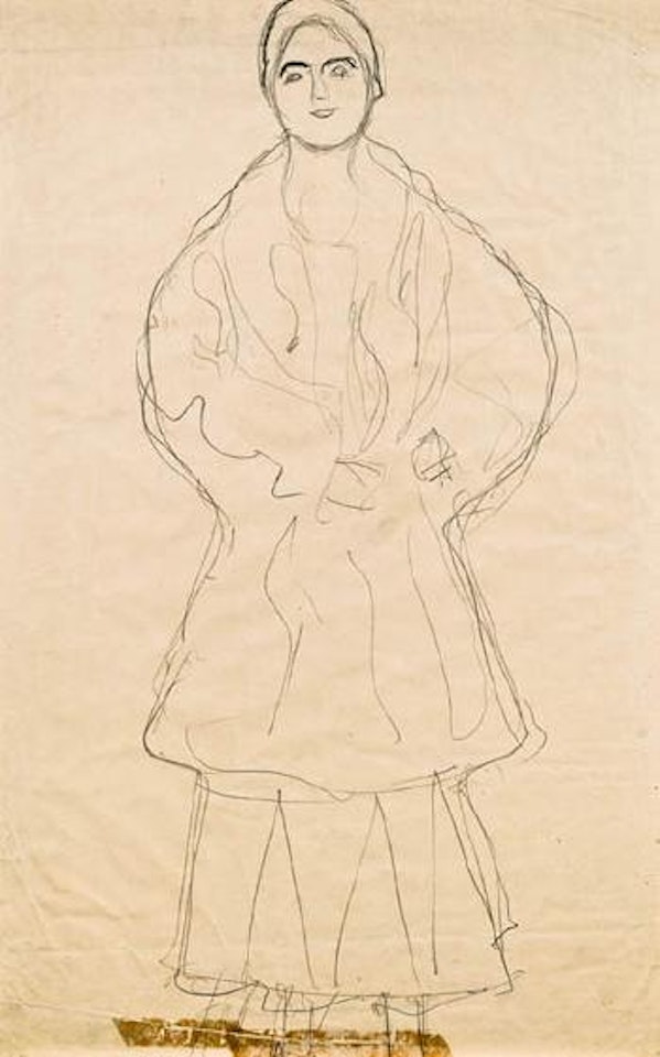 Stehende von vorne by Gustav Klimt