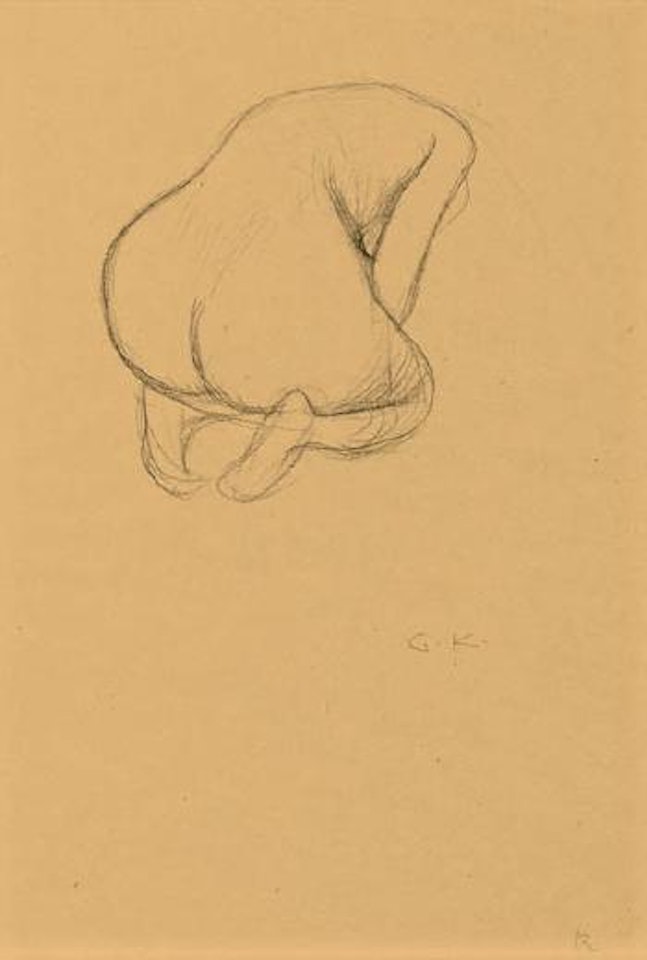 Zusammengekauerter Ruckenart by Gustav Klimt