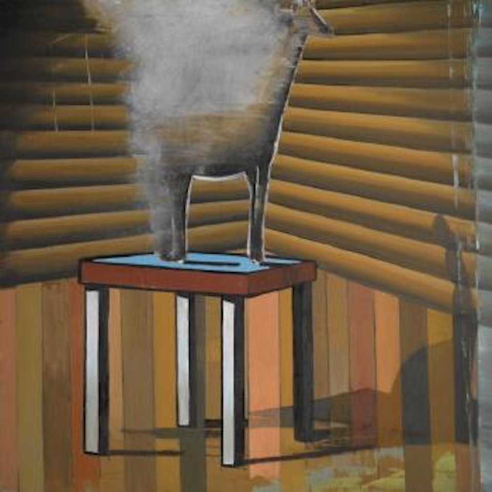 Dampfende Giraffe by Matthias Weischer