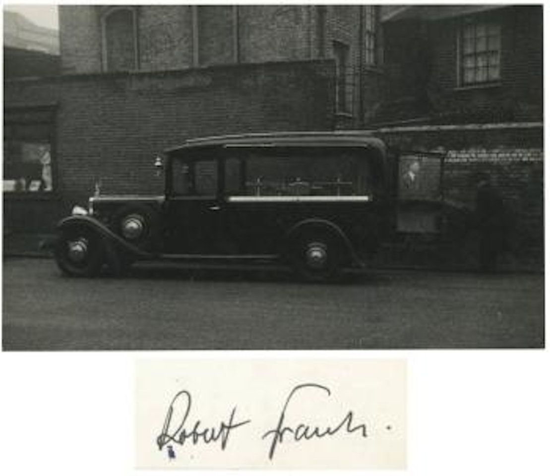 Hearse, Belsize crescent by Robert Frank