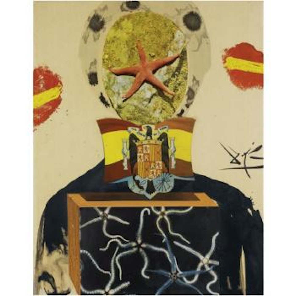 Personnage Au Drapeau by Salvador Dali