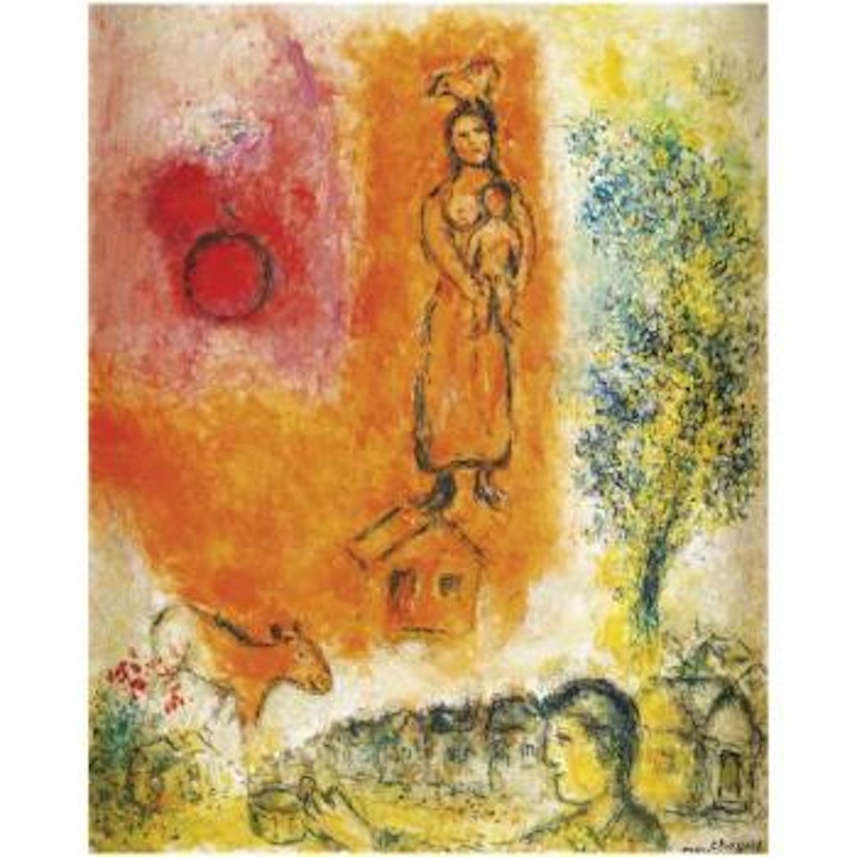 Maternité Orange by Marc Chagall