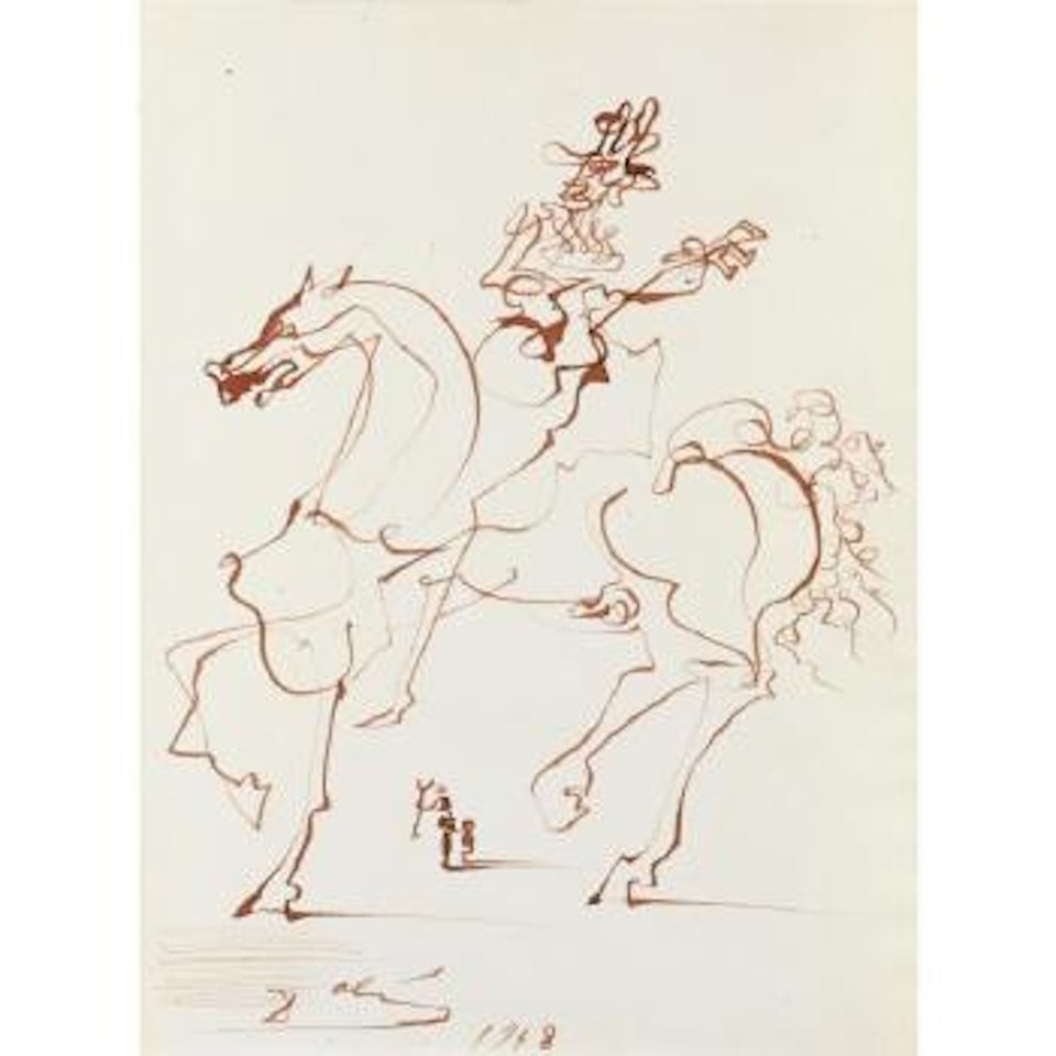 Cavalier À La Guitare by Salvador Dali