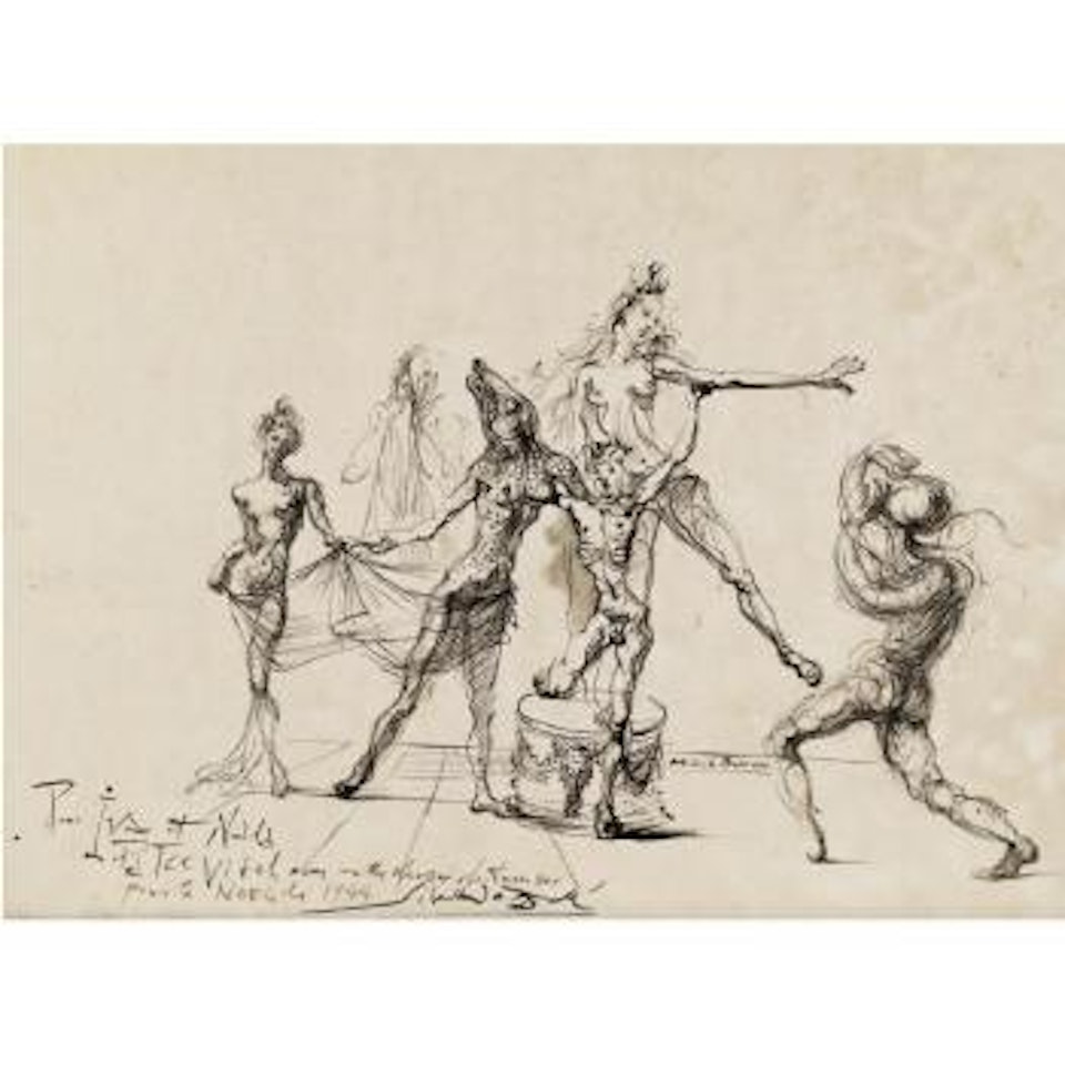 Dessin Pour Le Ballet Bacchanale by Salvador Dali
