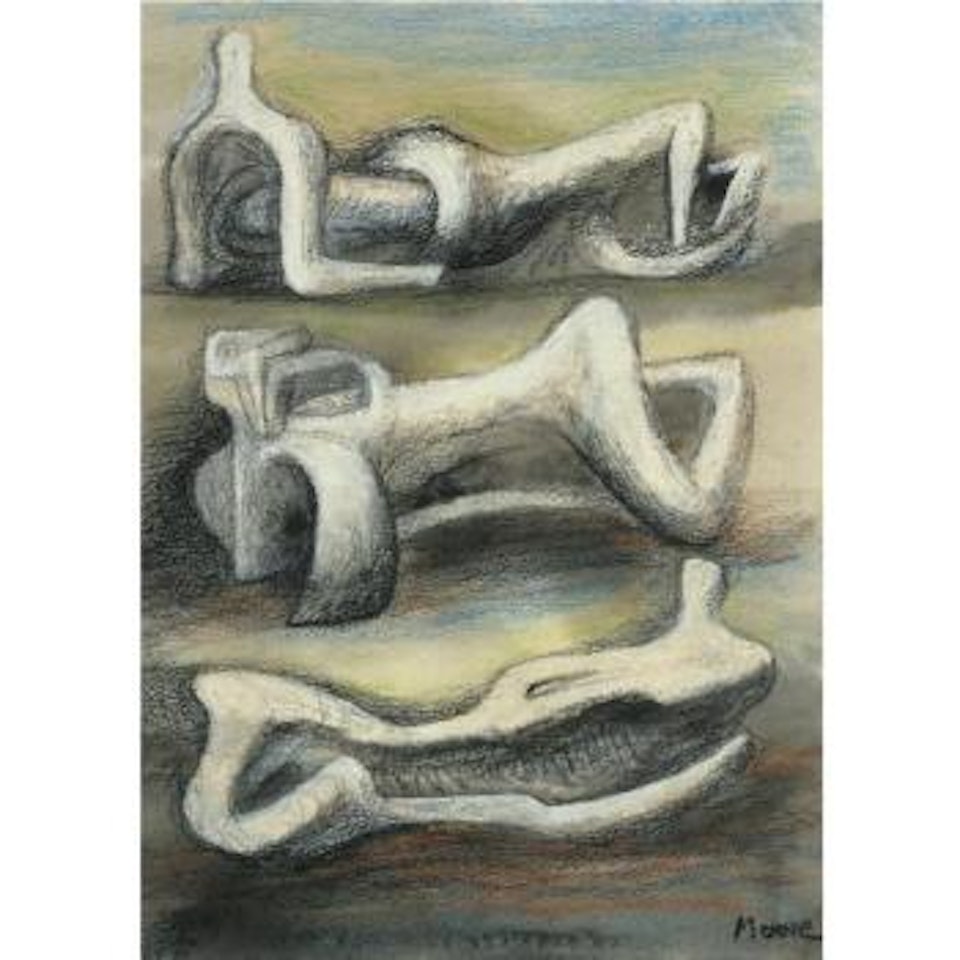 Three Reclining Figures by Henry Moore
