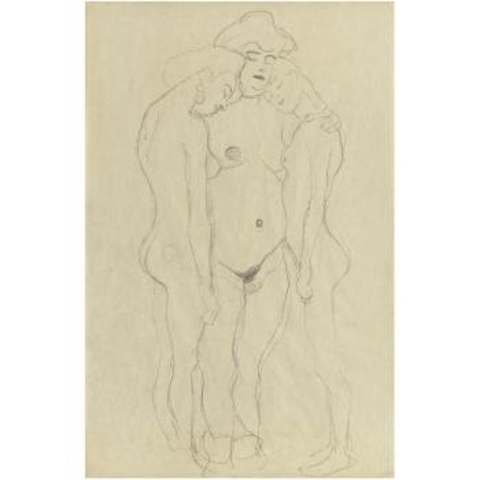 Drei Stehende Frauenakte (Three Standing Female Nudes) by Gustav Klimt