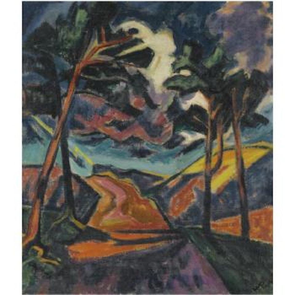 Blitz In Den Dünen (Lightning In The Dunes) by Max Pechstein