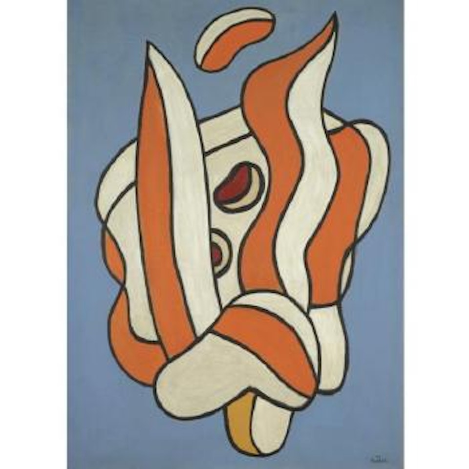 Composition Sur Fond Bleu by Fernand Leger