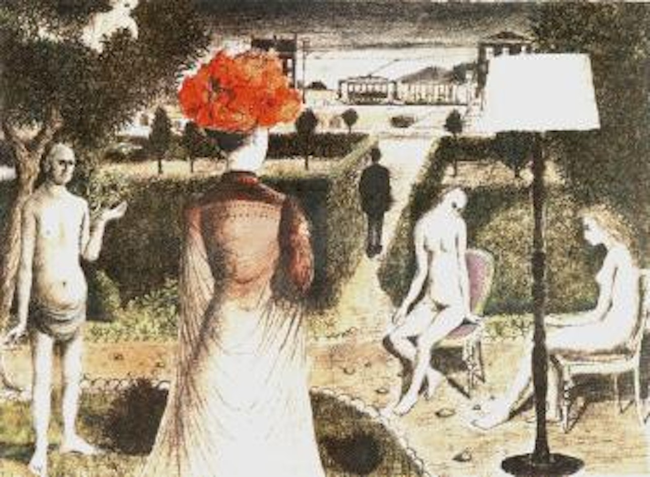 The garden by Paul Delvaux