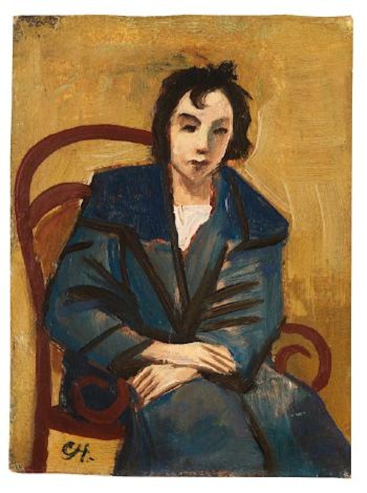 Madchen im Sessel by Karl Hofer