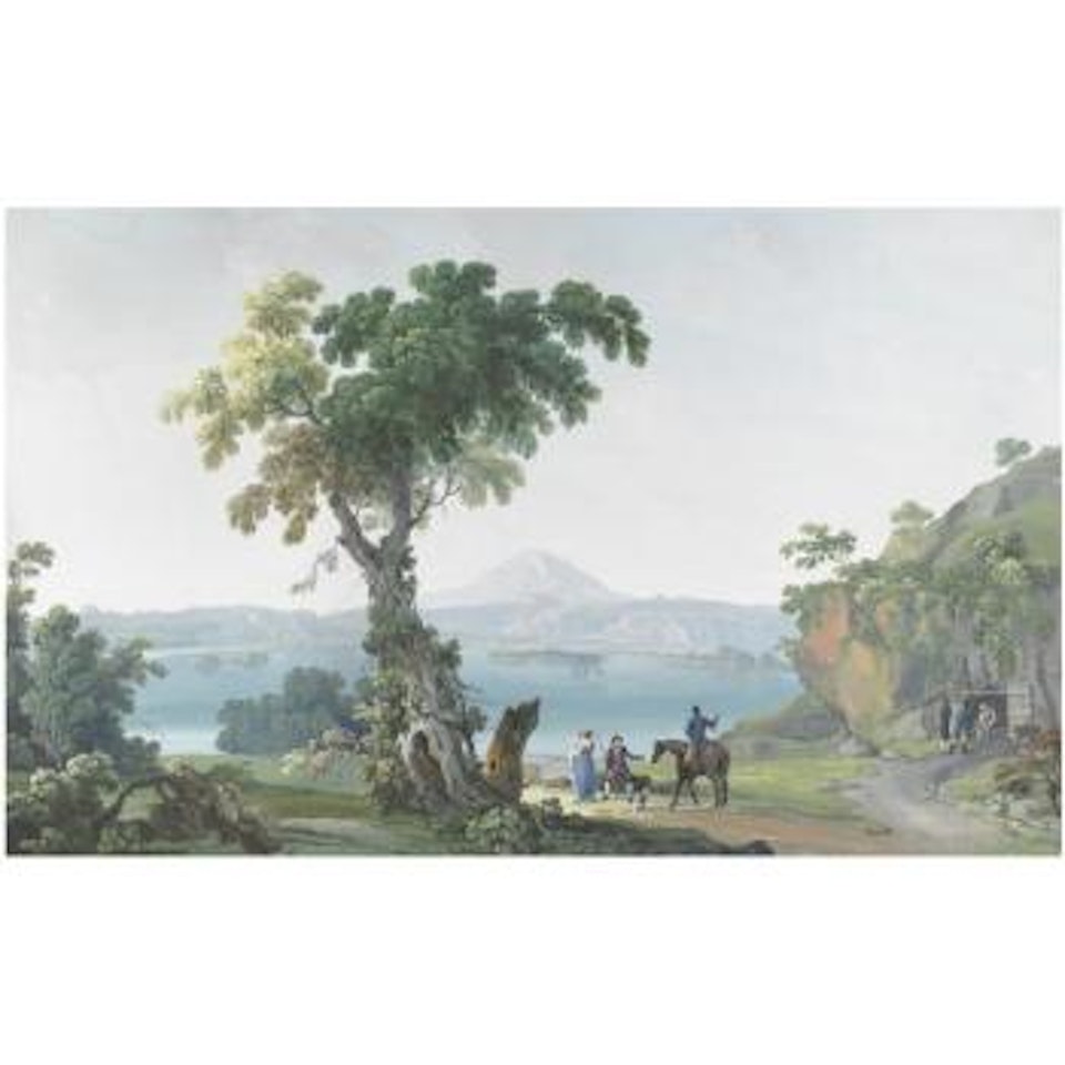 Veduta Della Grotta Del Cane; Veduta Del Real Casino Al Fusaro by Neapolitan School