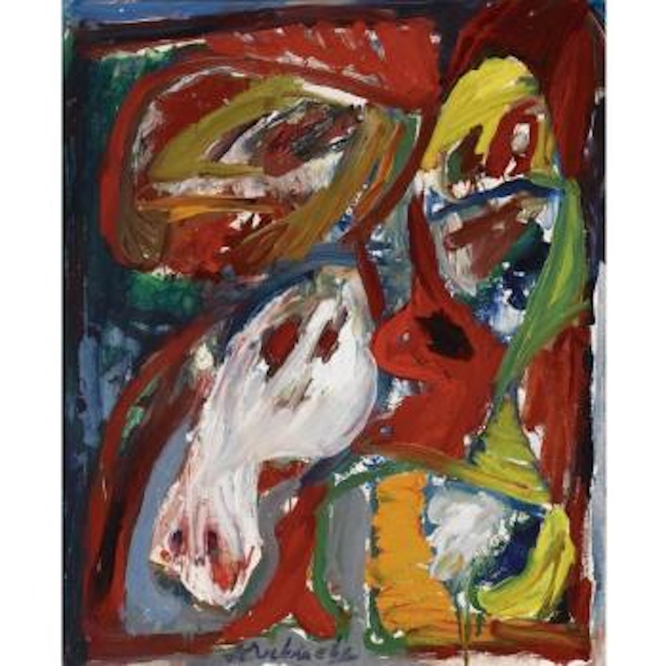 Je Ferme Les Yeux by Pierre Alechinsky
