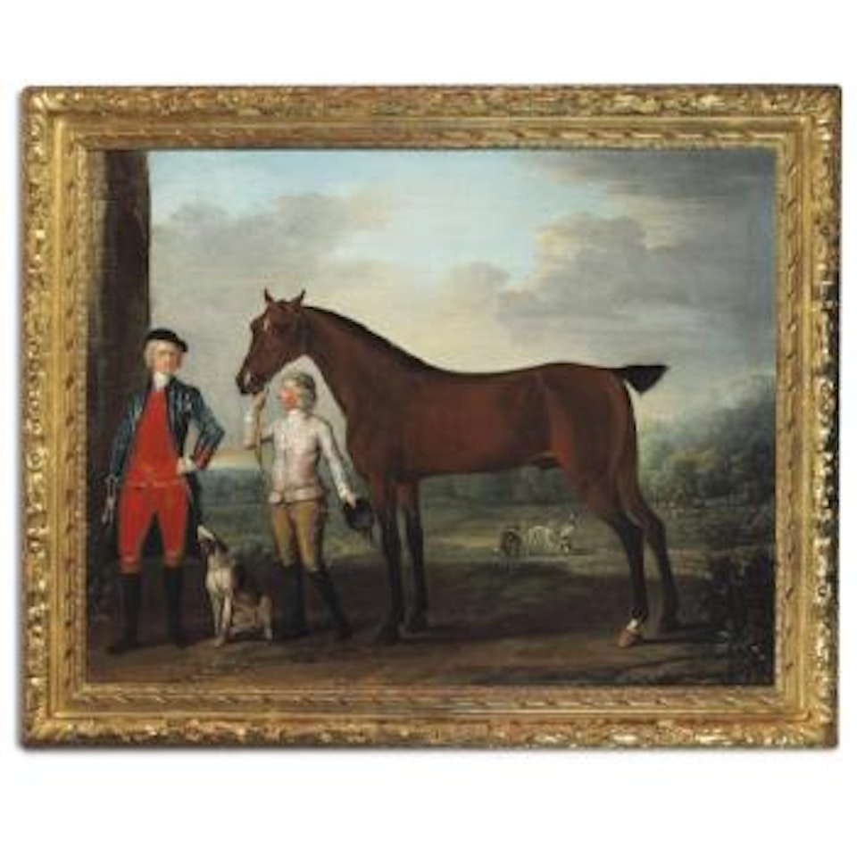 John Ward, 6th Baron Ward, Standing With His Favorite Hunter And Groom by John Wootton