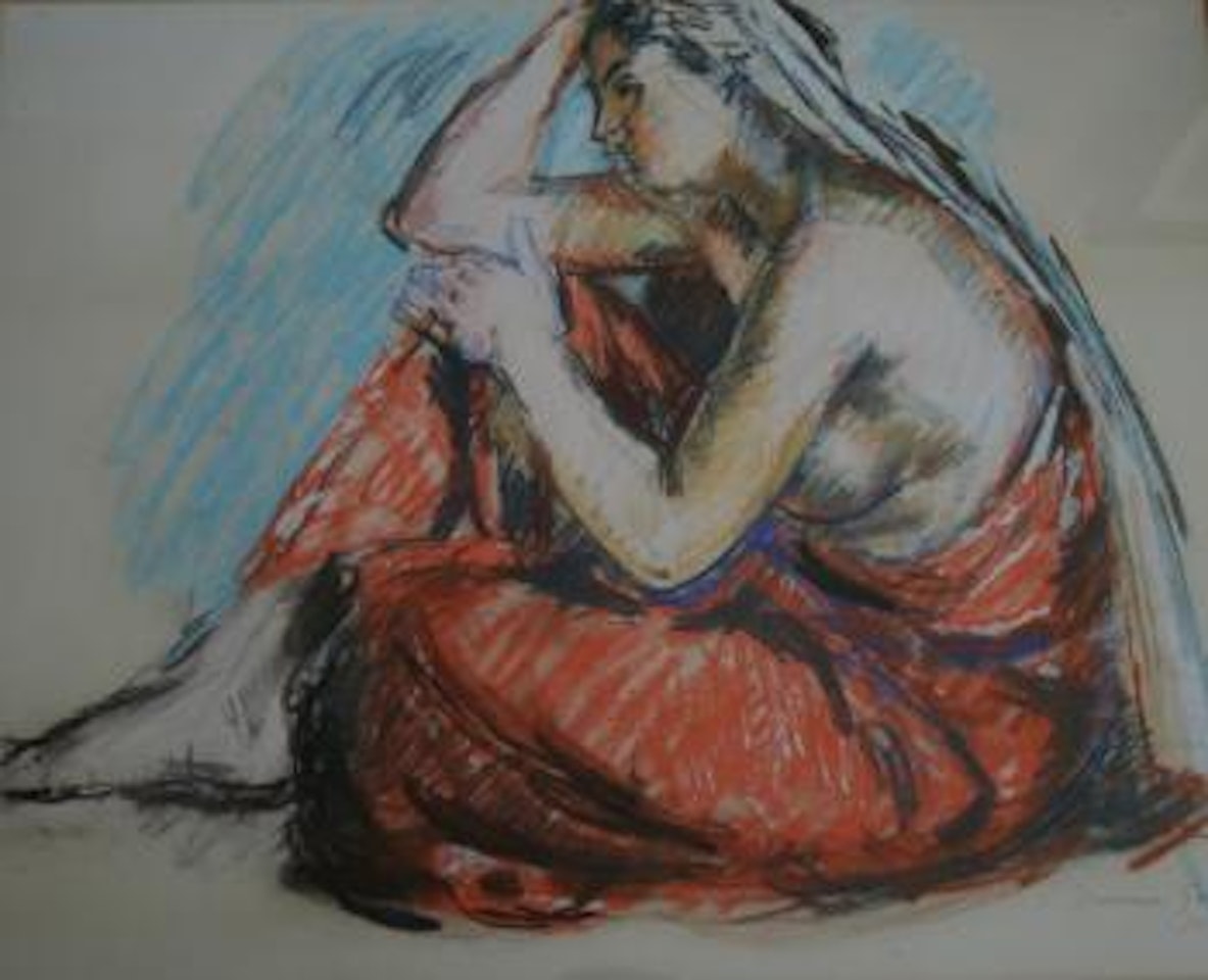 Seated female by Duncan Grant