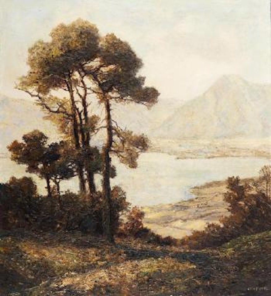 Blick auf den Tegernsee by Otto Pippel