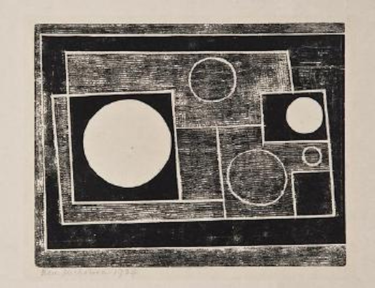 5 Circles by Ben Nicholson, O.M.