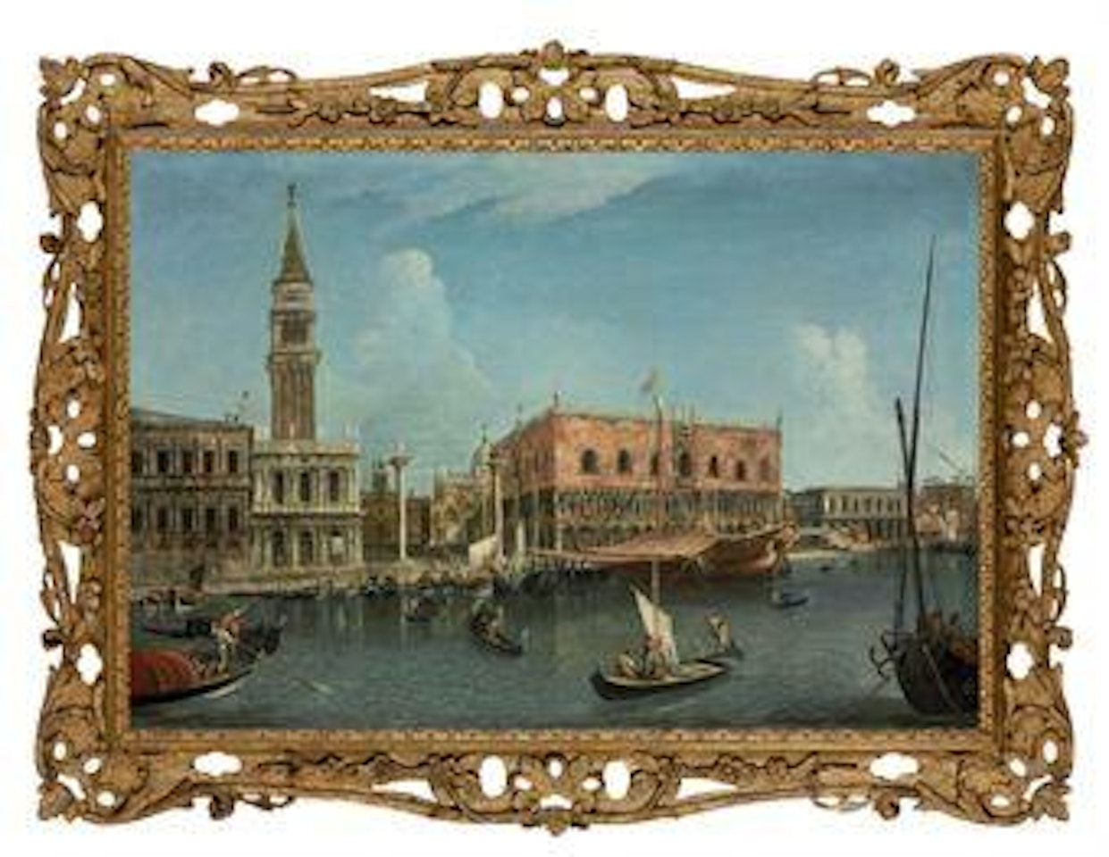 The Molo, Venice, with the Zecca, the Libreria, the Piazzetta with the Campanile, the Palazzo Ducale, the Bridge of Sighs and the Prigoni by Michele Marieschi