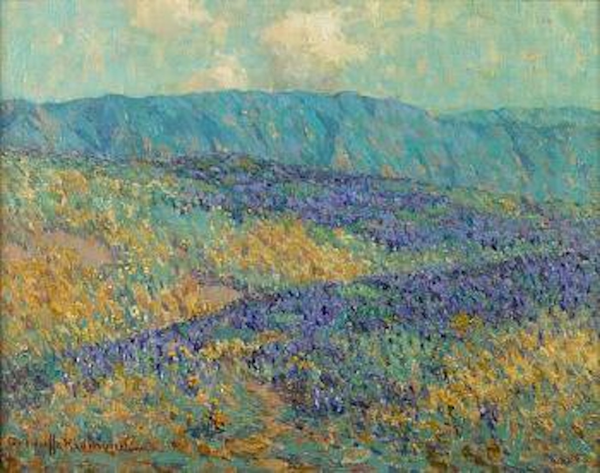 Blue flowers by Granville Redmond