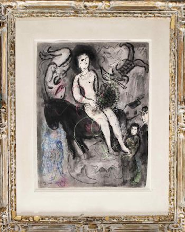 L'ecuyere au double profil by Marc Chagall