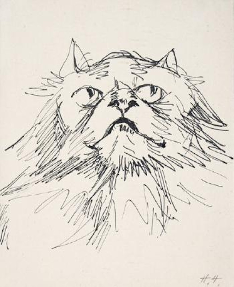 Katze Ninn. by Hannah Höch