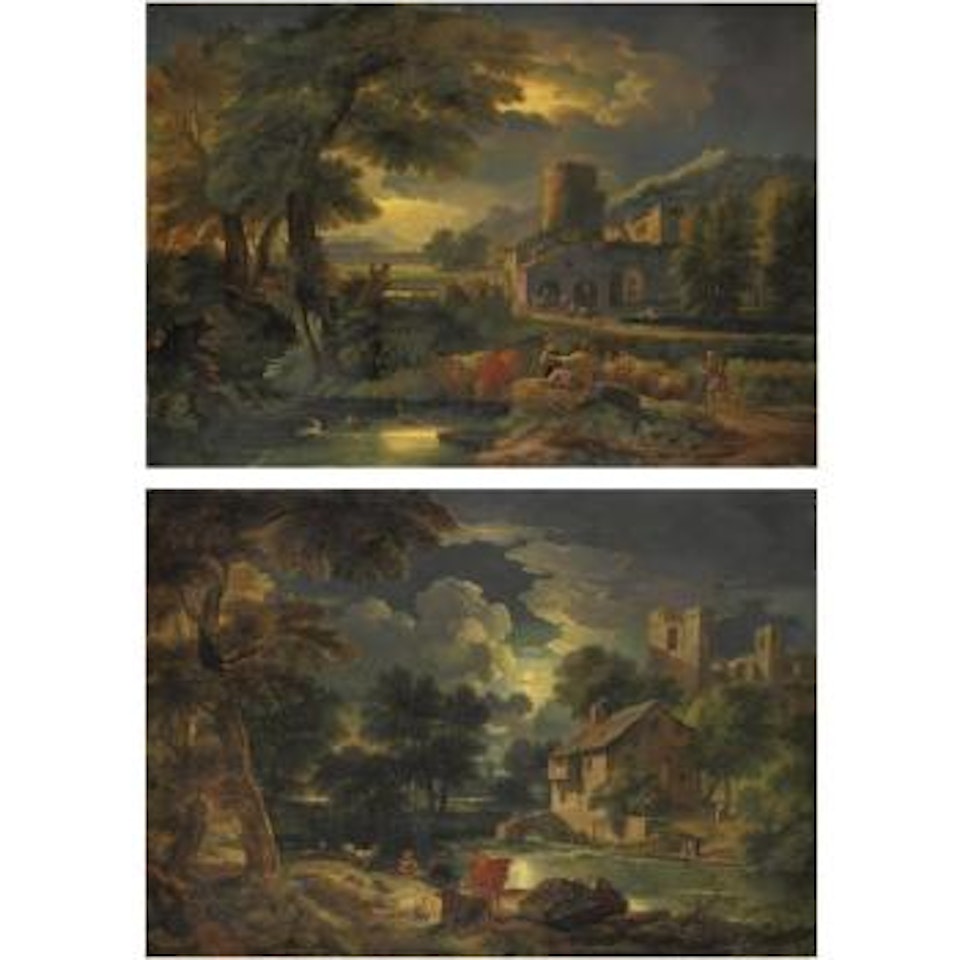 Paesaggi Con Contadini Lungo Un Fiume by Pieter Mulier II