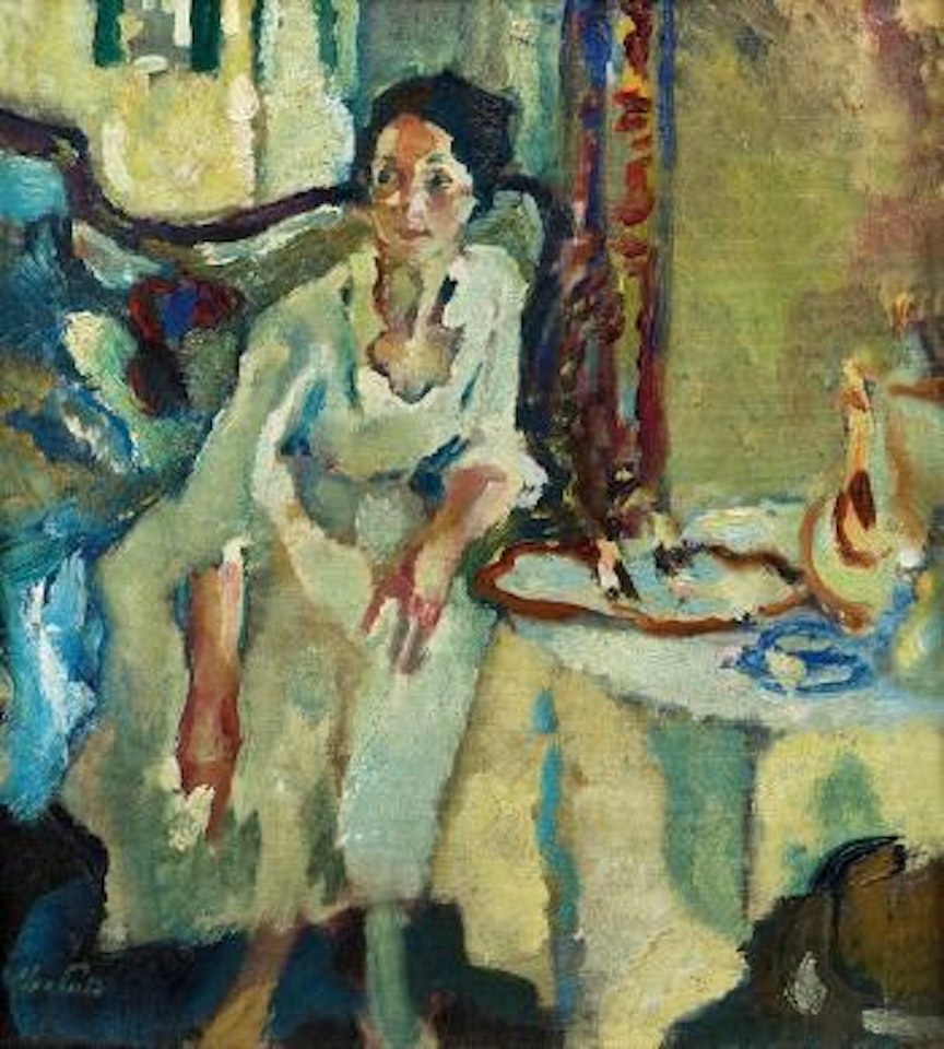 Damenbildnis by Leo Putz