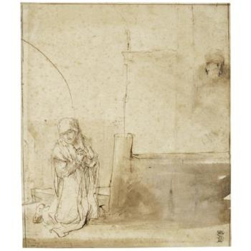 Hannah And Eli (1 Samuel 1: 9-11) by Ferdinand Bol