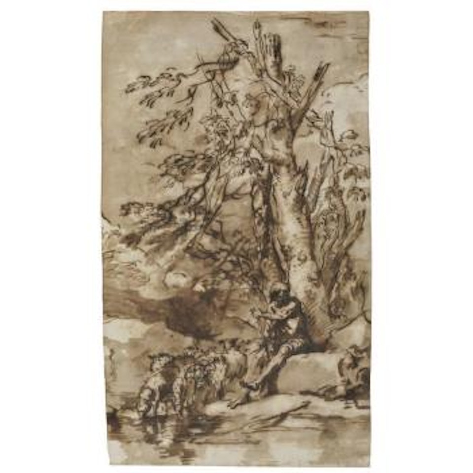 Jacob Watering Laban's Flock by Salvator Rosa