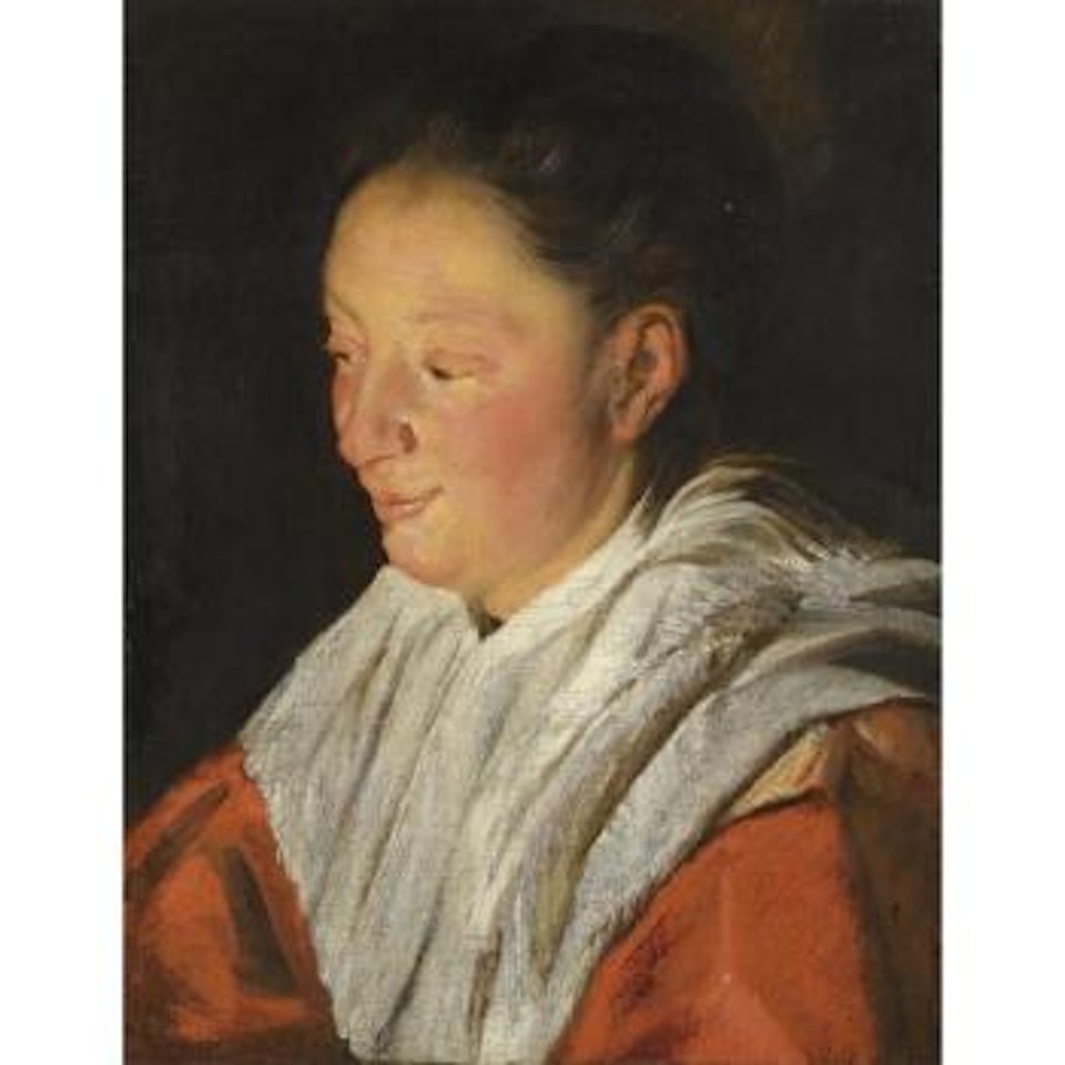 Portrait Of The Artist's Wife, Catharina Van Noort, Head And Shoulders by Jacob Jordaens