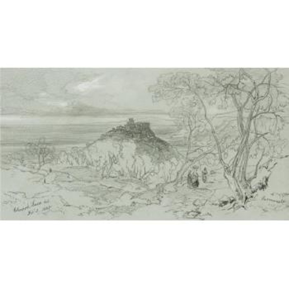 View Of Sermoneta, Italy by Edward Lear