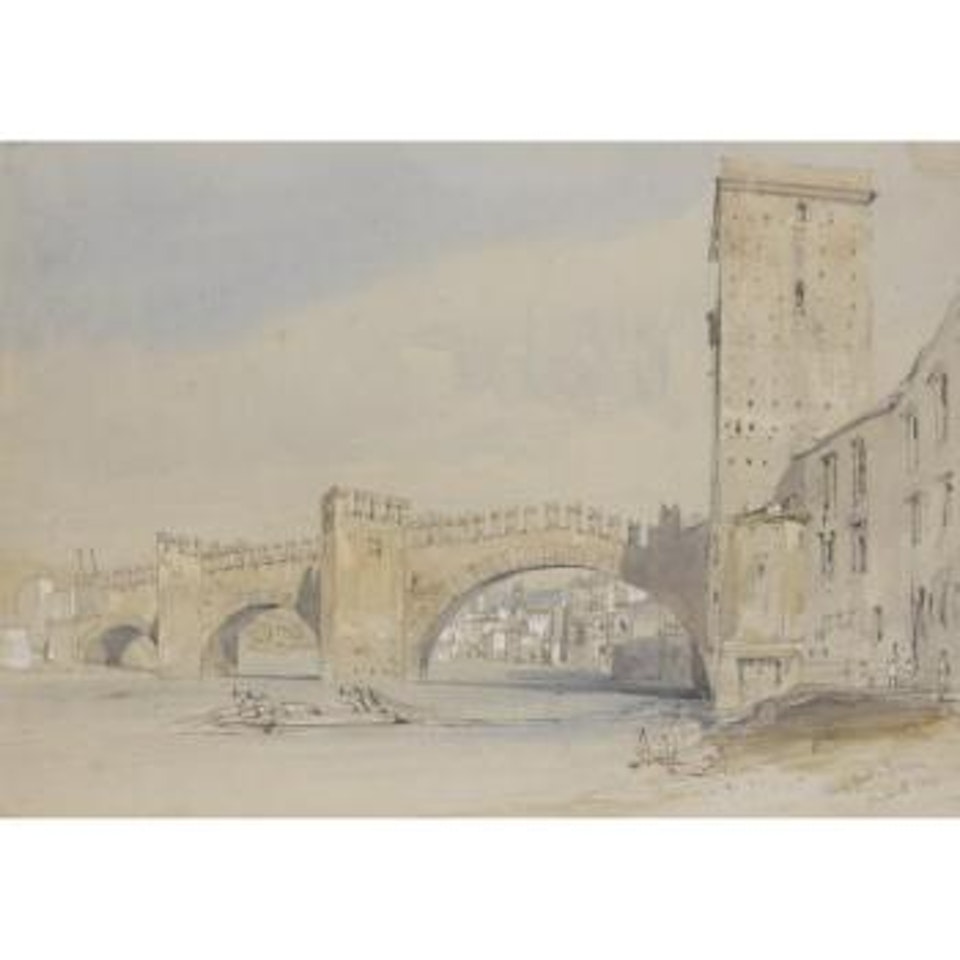 The Old Bridge, Verona by William Callow