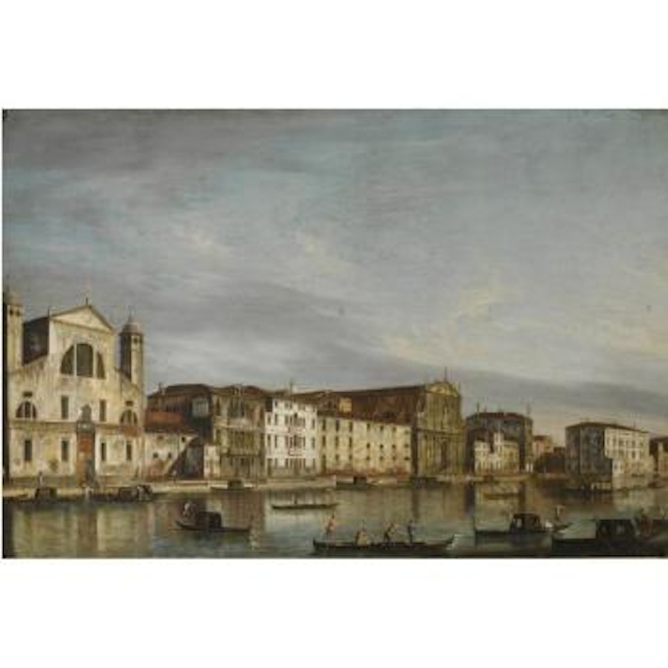 Venice, A View Of The Grand Canal Looking North-east With The Churches Of Santa Lucia And The Scalzi by Apollonio Domenichini