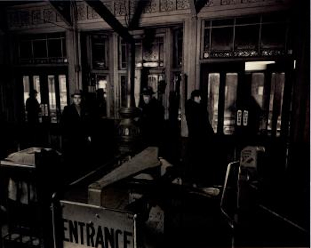 El' Station: Sixth and Ninth Avenue Lines, Downtown Side, 72nd Street and Columbus Avenue by Berenice Abbott
