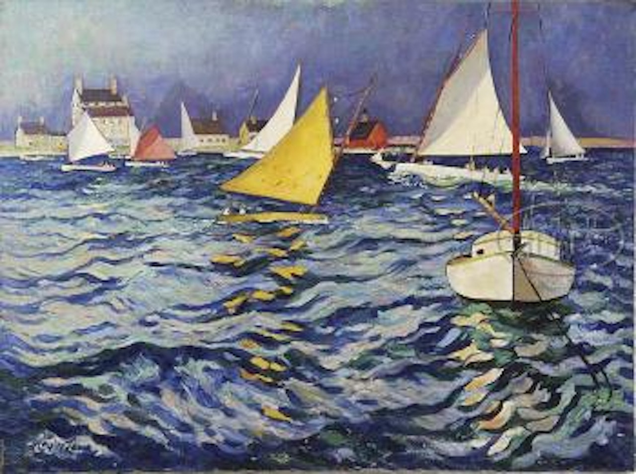 Sailing at Marblehead by Hayley Lever