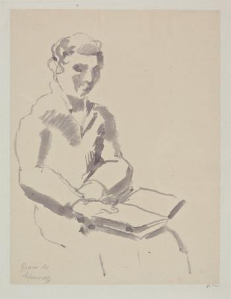 Jeune homme à la lecture by Roger de la Fresnaye