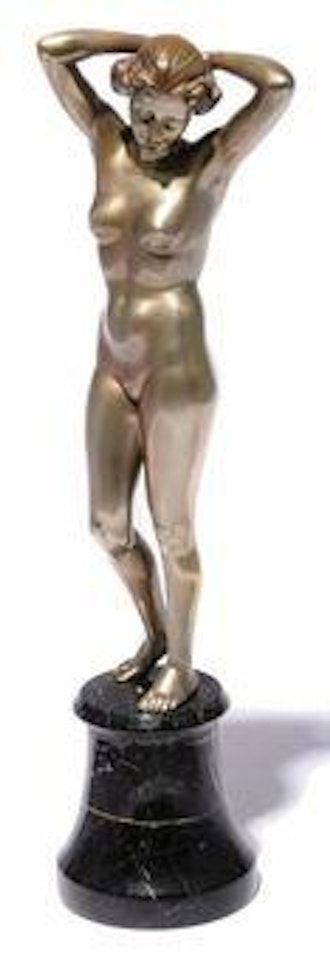 A Cold-painted Bronze Figure by Josef Lorenzl